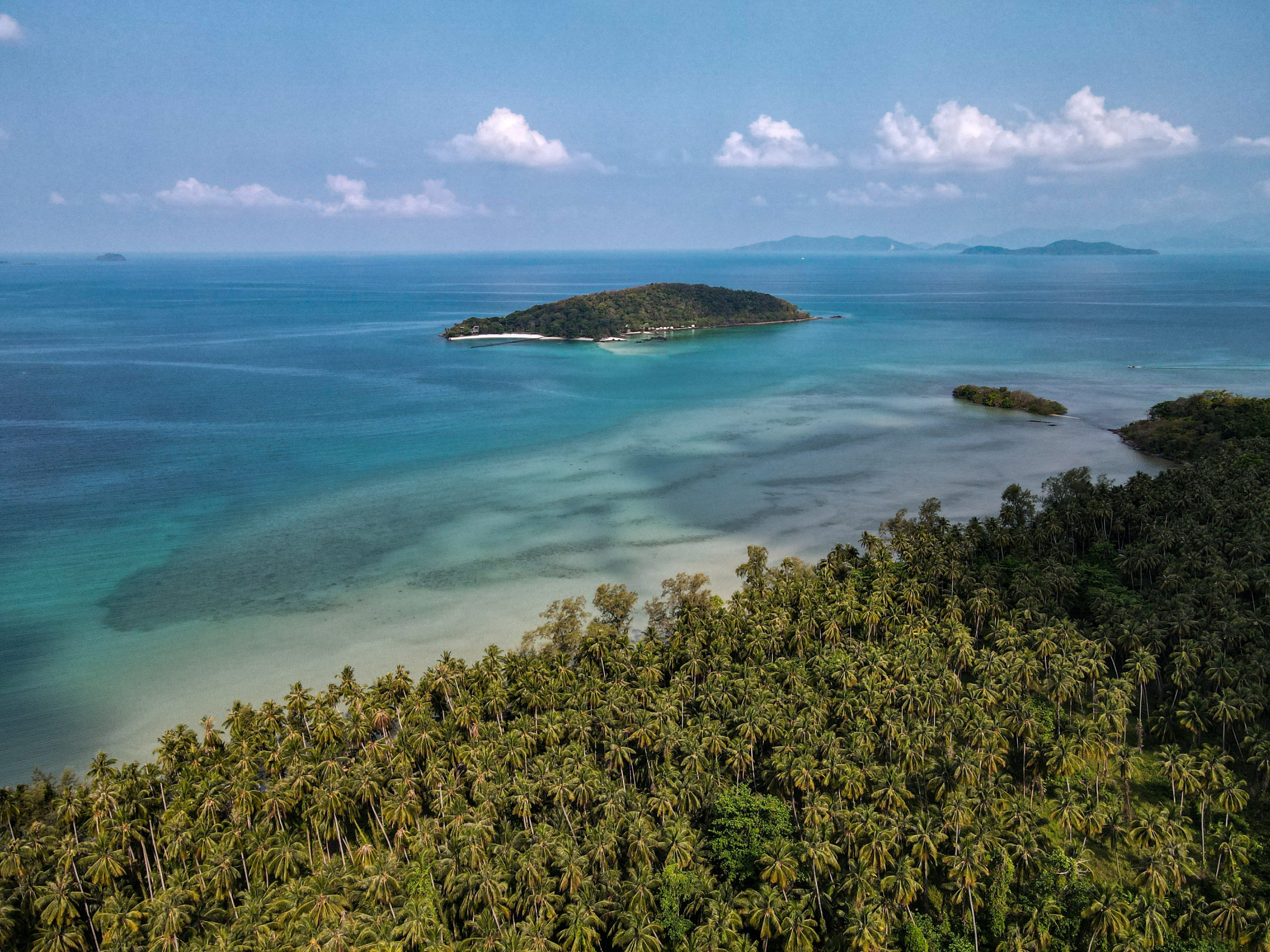 Boat trip to Koh Mak Island, Thailand Paysage insulaire thailande