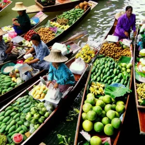 🛶 Marché flottant de Damnoen Saduak & Pont de la rivière Kwai